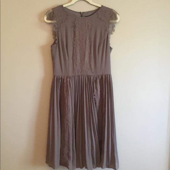 Banana Republic Dresses & Skirts - Banana Republic Grey/lace embellished Dress, 6